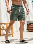 Cord Shorts - Men's Elastic Waist Corduroy Summer Shorts-Korte Broek Heren-Chaps of London-Chaps of London