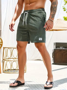 Cord Shorts - Men's Elastic Waist Corduroy Summer Shorts-Korte Broek Heren-Chaps of London-Chaps of London