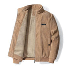 Corduroy Jacket - Men's Fleece Sherpa Lined Winter Jacket-Winterjacken-Chaps of London-Beige-S-Chaps of London
