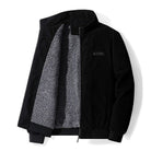 Corduroy Jacket - Men's Fleece Sherpa Lined Winter Jacket-Winterjacken-Chaps of London-Black-S-Chaps of London