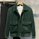 Corduroy Jacket - Pockets - Short - Chord Jackets - Men's Jacket-Men’s Corduroy Jacket-Chaps of London-Green-S-Chaps of London