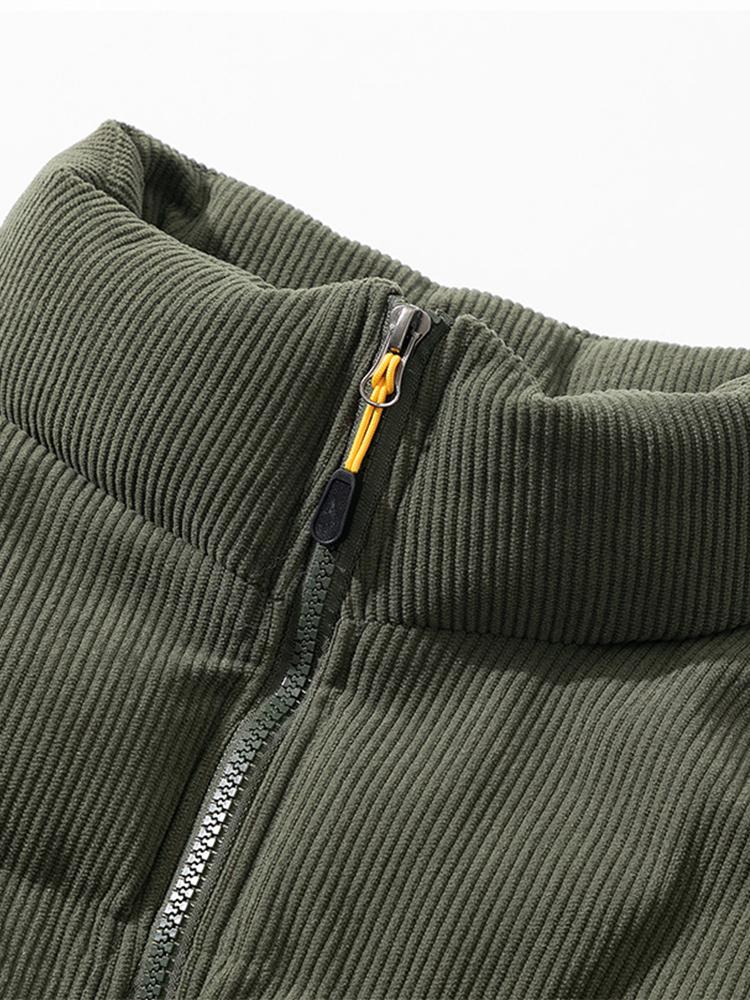 Corduroy Jacket - Warm - Padded - Puffer Jacket - Men's Winter Jacket-Men Jackets-Chaps of London-Chaps of London