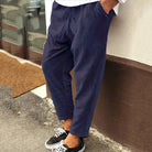 Corduroy Pants | Casual | Loose Fit | Baggy Pants | Men's Pants-Chaps of London-Blue-S-Chaps of London