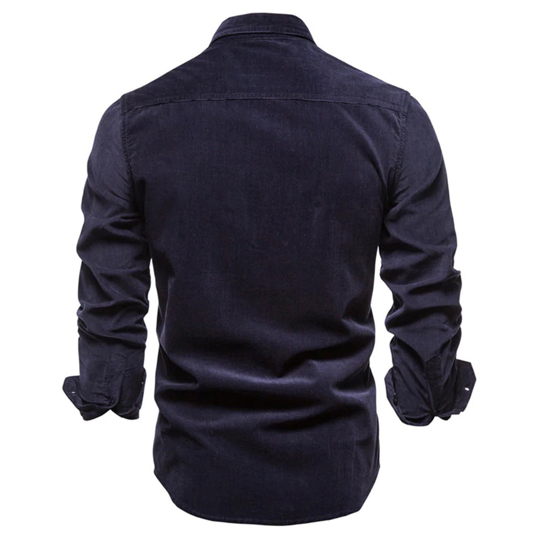 Corduroy Shirt | Long Sleeve | Breast Pockets | Button-Up Shirt | Men's Shirt-Fashion Men Shirt Others All-year-Chaps of London-Chaps of London
