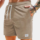 Corduroy Shorts | Elastic Waist | Leisure | Cord Shorts | Men's Shorts-Chaps of London-Khaki-S-Chaps of London