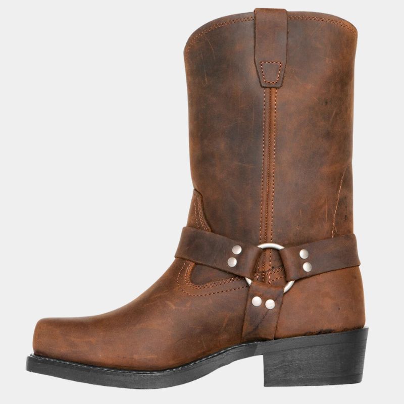 Cowboy Boots - Western - Mid Calf - Leather Boots - Men's Boots-Laarzen dames-Chaps of London-Brown-39-Chaps of London