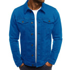 Denim Jacket - Button- Up - Slim Fit - Jean Jacket - Men's Summer Jacket-Fashion Men Jacket Denim Fall-Chaps of London-Blue-M-Chaps of London