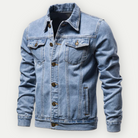 Denim Jacket - Classic - Regular Fit - Jean Jacket - Mens Denim Jacket-Denim Jacket-Chaps of London-Blue-M-Chaps of London