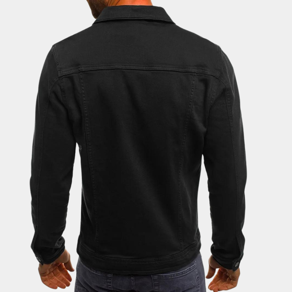 Denim Jacket - Men's Classic Button-Up Jean Jacket for Summer-Fashion Men Jacket Denim Fall-Chaps of London-Chaps of London