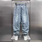 Denim Joggers - Baggy - Elastic Waist - Jogger Jeans - Men's Trousers-Denim Joggers / Jeans-Chaps of London-Chaps of London