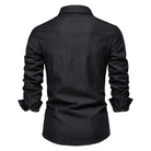 Denim Shirt | Button-Up | Collared | Long Sleeve Shirt | Men's Shirt-Chaps of London-Chaps of London