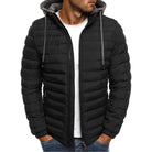 Down Jacket | Hooded | Lightweight | Puffer Jacket | Men's Winter Jacket-Jacket for Men-Chaps of London-Black-S-Chaps of London