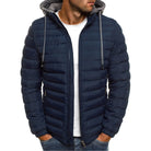 Down Jacket | Hooded | Lightweight | Puffer Jacket | Men's Winter Jacket-Jacket for Men-Chaps of London-Navy Blue-S-Chaps of London