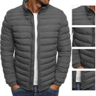 Down Jacket - Lightweight - Zip Up - Autumn Jacket - Men's Jackets-Chaps of London-Gray-S-Chaps of London