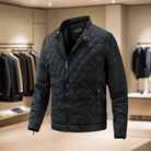 Down Jacket - Padded - Lightweight - Winter Jacket - Mens Quilted Jacket-Down Jacket-Chaps of London-Black-M-Chaps of London