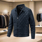 Down Jacket - Padded - Lightweight - Winter Jacket - Mens Quilted Jacket-Down Jacket-Chaps of London-Blue-M-Chaps of London
