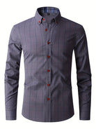 Dress Shirt | Long Sleeve | Slim Fit | Oxford Shirt | Men's Button-Up Shirt-Men Shirts-Chaps of London-Chaps of London
