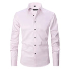 Dress Shirt - Long Sleeve - Stretchy - Non Iron Shirt - Men's Shirt-Chaps of London-Pink-S-Chaps of London