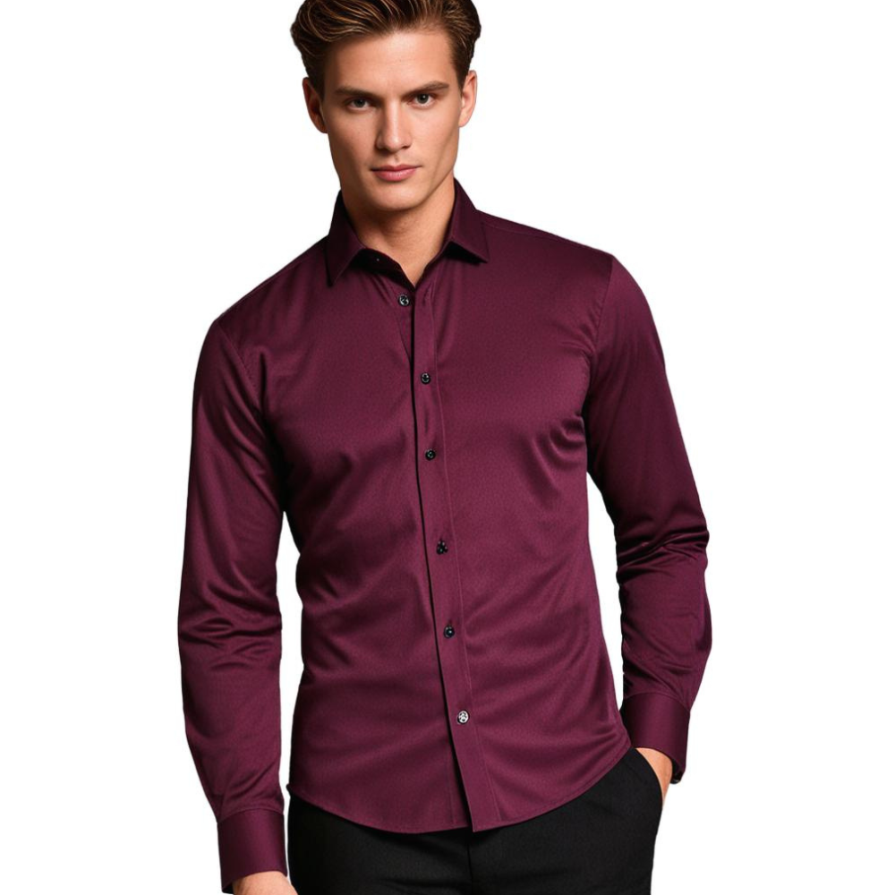 Dress Shirt | Stretchy | Non Iron | Button-Up Shirt | Men's Shirts-Men Winter Shirt-Chaps of London-Chaps of London