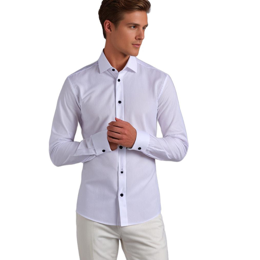 Dress Shirt | Stretchy | Non Iron | Button-Up Shirt | Men's Shirts-Men Winter Shirt-Chaps of London-Chaps of London