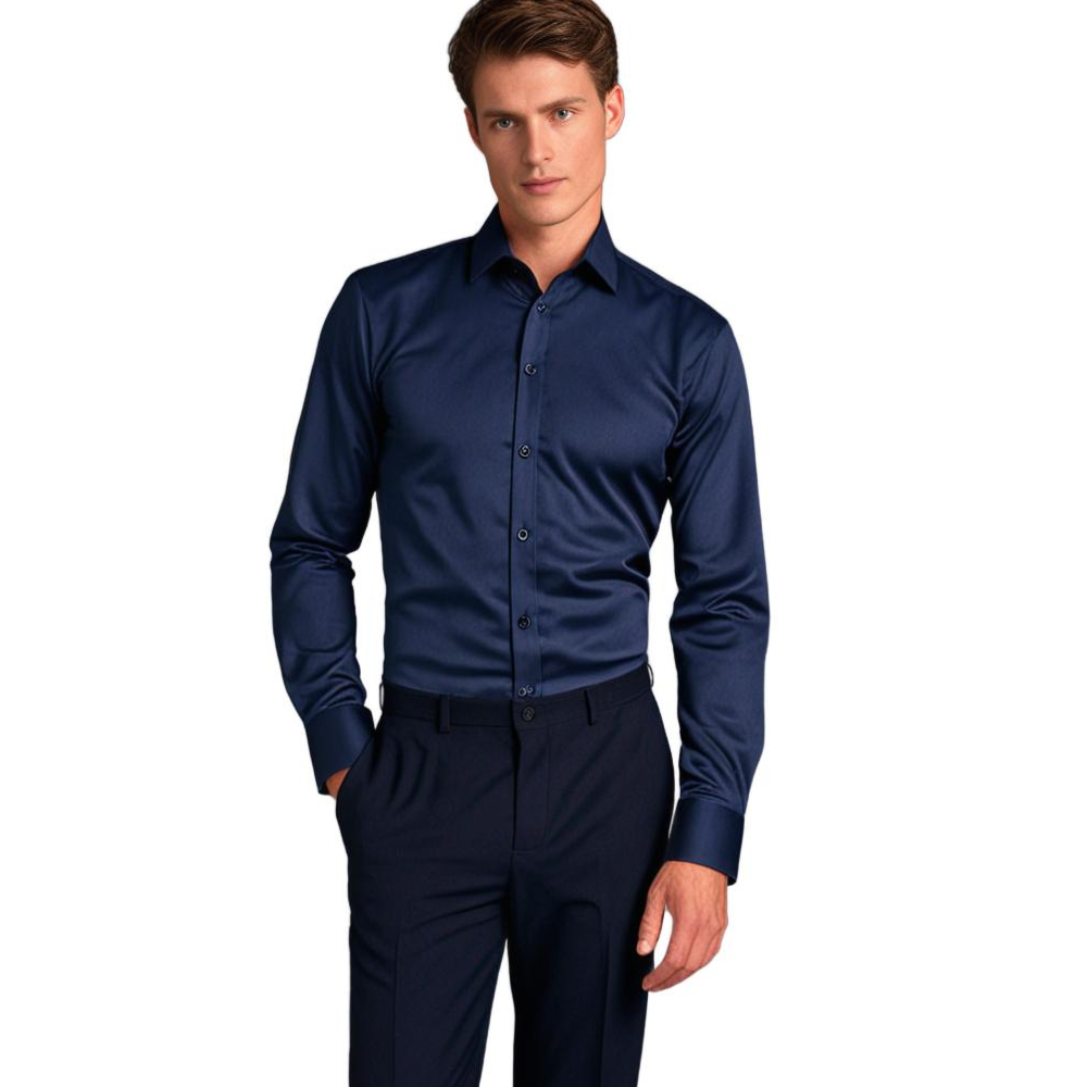 Dress Shirt | Stretchy | Non Iron | Button-Up Shirt | Men's Shirts-Men Winter Shirt-Chaps of London-Chaps of London