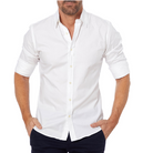 Dress Shirt | Zip-Up Shirt | Long Sleeve | Button-Up Shirt | Men's Shirts-Chaps of London-White-XS-Chaps of London