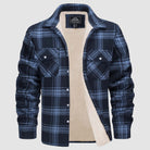 Flannel Jacket - Men's Fleece Lined Plaid Overshirt Jacket for Winter-Chaps of London-Chaps of London