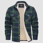 Flannel Jacket - Men's Fleece Lined Plaid Overshirt Jacket for Winter-Chaps of London-Chaps of London
