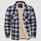 Flannel Jacket - Men's Fleece Lined Plaid Overshirt Jacket for Winter-Chaps of London-Chaps of London
