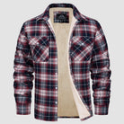 Flannel Jacket - Men's Fleece Lined Plaid Overshirt Jacket for Winter-Chaps of London-Chaps of London