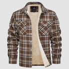 Flannel Jacket - Men's Fleece Lined Plaid Overshirt Jacket for Winter-Chaps of London-Chaps of London