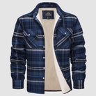 Flannel Jacket - Men's Fleece Lined Plaid Overshirt Jacket for Winter-Chaps of London-Chaps of London