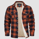 Flannel Jacket - Men's Fleece Lined Plaid Overshirt Jacket for Winter-Chaps of London-Chaps of London