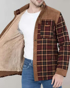 Flannel Shirt | Fleece Lined | Plaid | Flannel Jacket | Men's Clothing-Flannel Jacket-Southern Taylor-Brown-S-Chaps of London
