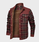 Flannel Shirt | Fleece Lined | Plaid | Flannel Jacket | Men's Clothing-Flannel Jacket-Southern Taylor-Red-S-Chaps of London