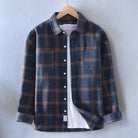 Flannel Shirt - Men's Long Sleeve Plaid Button-Up Shirt-Men's Jacket-Chaps of London-Blue-S-Chaps of London