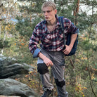 Flannel Shirt - Men's Plaid Button-Up Shirt with Breast Pockets-Coats & Jackets-Chaps of London-Red-white-S-Chaps of London
