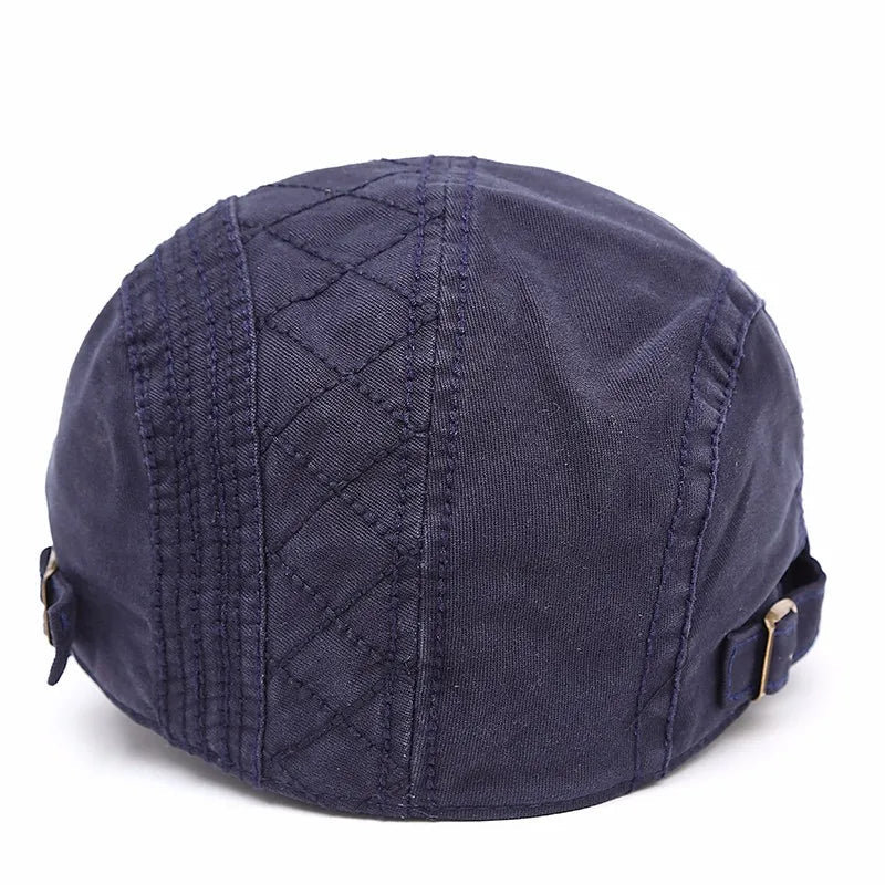 Flat Cap - Adjustable - Canvas - British Caps - Mens Flat Hats-Flat Cap-Chaps of London-Chaps of London