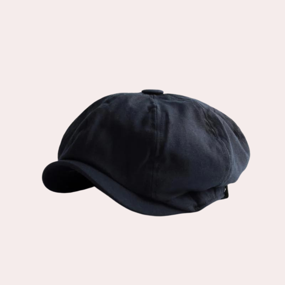 Flatcap | Retro | Vintage | Beret Hat | Men's Hat-Chaps of London-Black-S-Chaps of London
