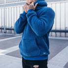 Fleece Hoodie - Men's Comfy Pullover Teddy Hoodie-Men's Fleece Hoodie-Chaps of London-Blue-S-Chaps of London