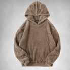 Fleece Hoodie - Men's Warm Comfy Teddy Pullover Hoodie-Men's Fleece Hoodie-Chaps of London-Khaki-S-Chaps of London