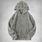 Fleece Hoodie - Men's Warm Comfy Teddy Pullover Hoodie-Men's Fleece Hoodie-Chaps of London-Light Gray-S-Chaps of London