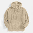 Fleece Hoodie | Warm | Kangaroo Pocket | Pullover Hoodie | Men's Hoodie-Chaps of London-Beige-S-Chaps of London