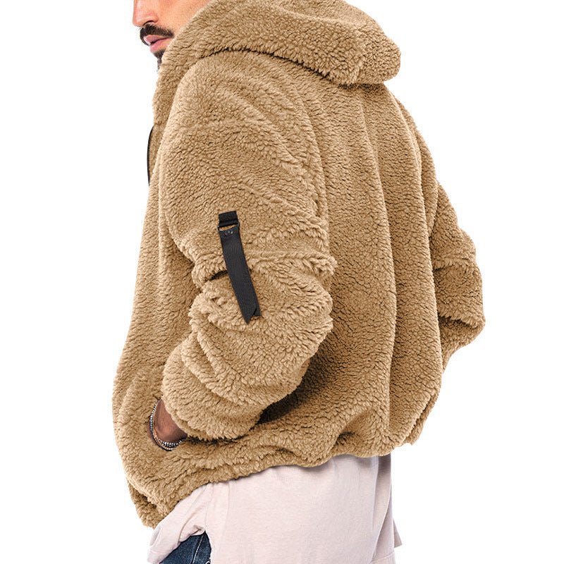 Fleece Hoodie | Warm | Zip-Up | Teddy Hoodie | Men's Fleece Jacket-Sweatshirts & Hoodies-Chaps of London-Chaps of London