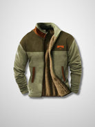 Fleece Jacket - Men's Warm Zip-Up Sherpa Lined Jacket for Winter-Men's Fleece Jacket-Chaps of London-Green-S-Chaps of London