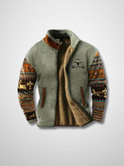 Fleece Jacket - Men's Warm Zip-Up Sherpa Lined Jacket for Winter-Men's Fleece Jacket-Chaps of London-Grey-S-Chaps of London