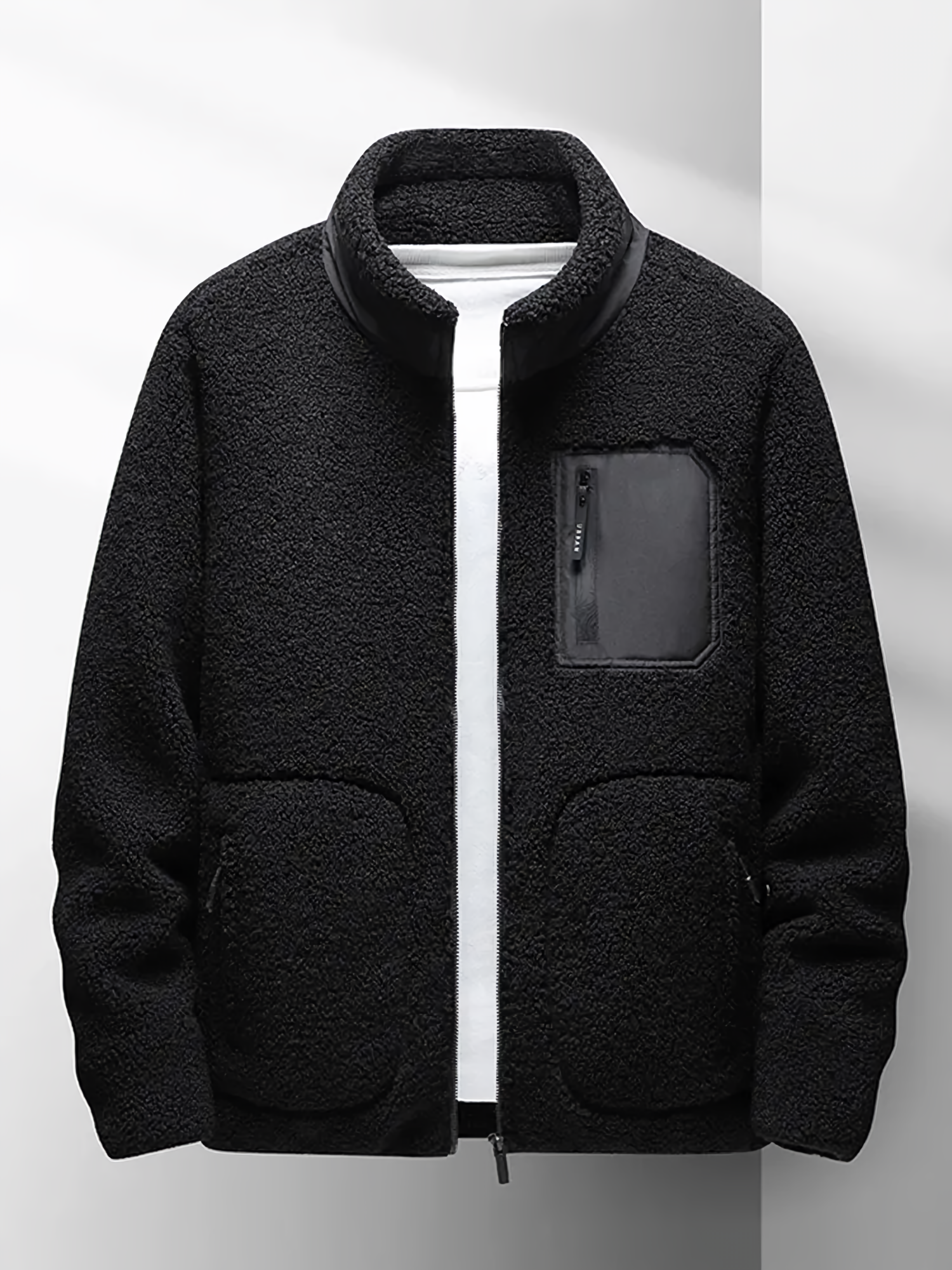 Fleece Jacket | Zip-Up | Warm | Full Zip Fleece | Men's Fleece-Chaps of London-Black-XS-Chaps of London
