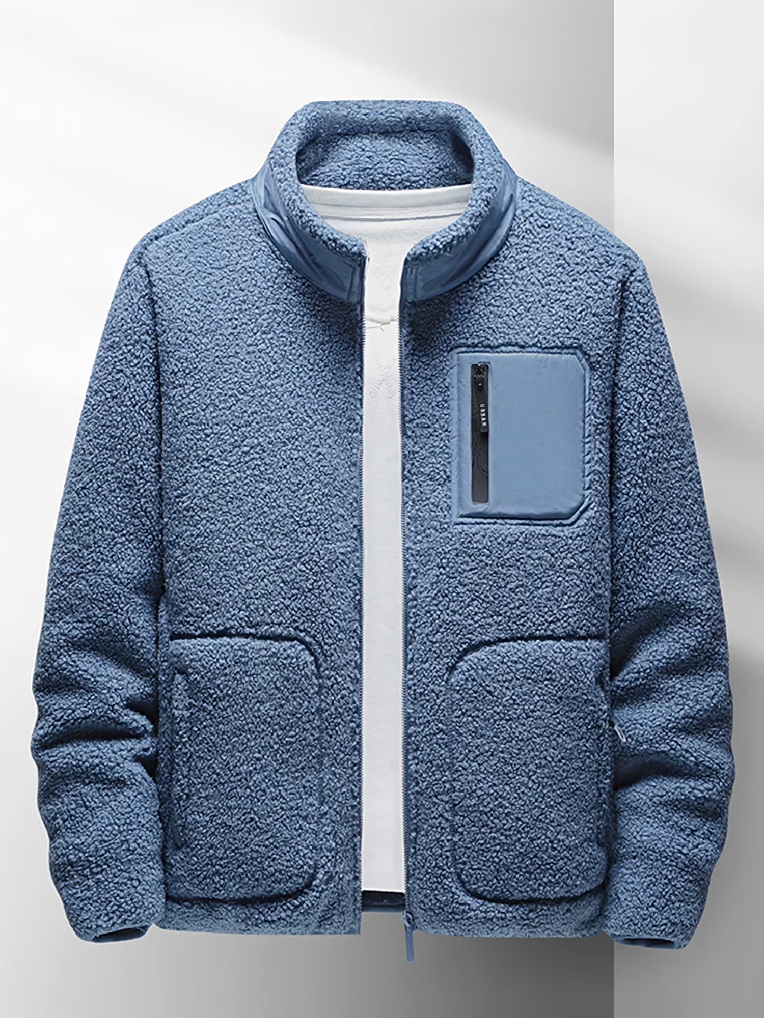 Fleece Jacket | Zip-Up | Warm | Full Zip Fleece | Men's Fleece-Chaps of London-Blue-XS-Chaps of London