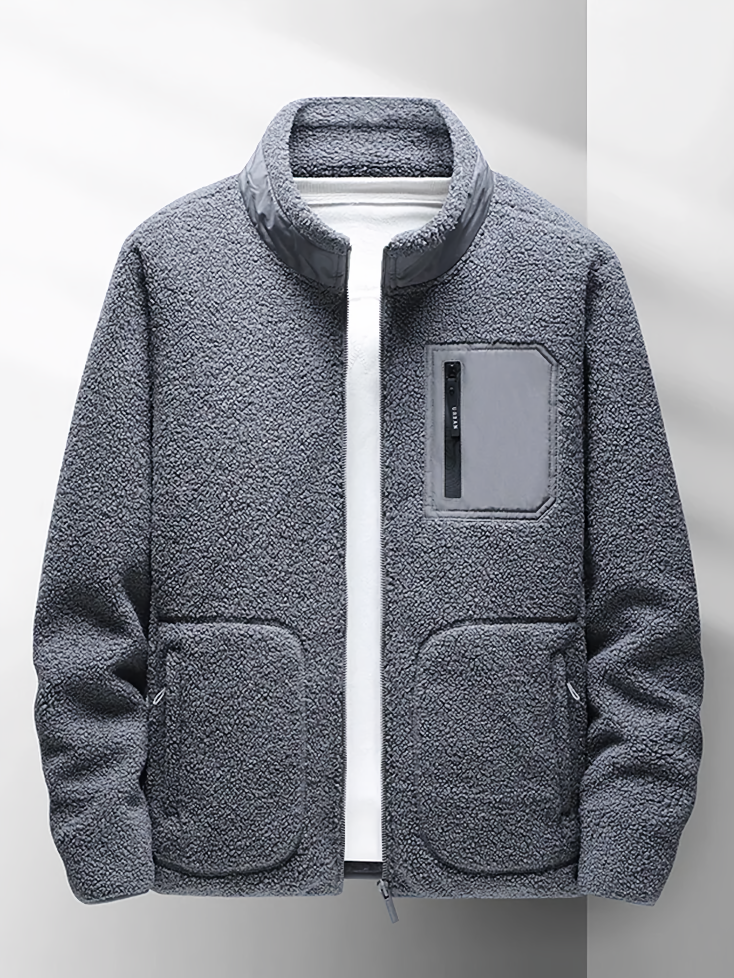 Fleece Jacket | Zip-Up | Warm | Full Zip Fleece | Men's Fleece-Chaps of London-Grey-XS-Chaps of London