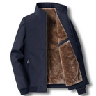 Fleece Lined Jacket - Men's Windproof Zip-Up Autumn and Winter Jacket-Mens Jacket-Chaps of London-Blue-S-Chaps of London